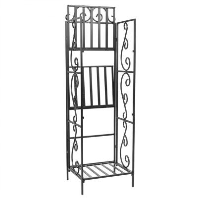 

Greensen 3-Tier Iron Plant Shelf Stand Bookshelf Bookcase Free Standing Rack Home
