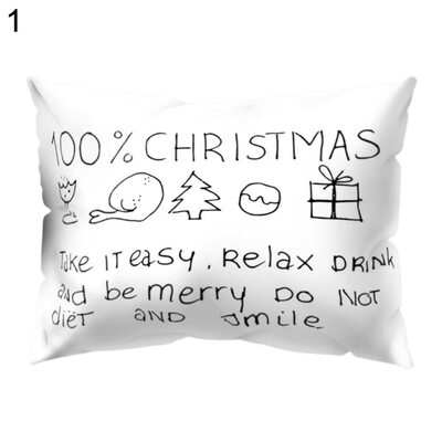 

Cat Building Letter Coffee Pillow Case Cushion Cover Sofa Car Cafe Office Decor