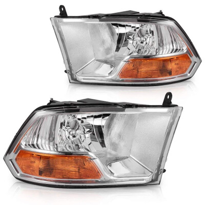 

Headlight Assembly for 2009-2018 Dodge Ram 1500 2500 3500 Pickup WO QUAD Headlamp Replacement