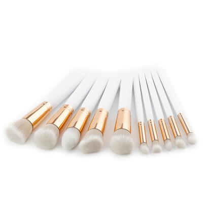 

〖Follure〗New 10Pcs Pencil Foundation Eye shadow Makeup Brushes Eyeliner Brush