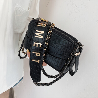 

Womens bag 2019 new wave wild temperament shoulder bag fashion net red packet ins senior sense chain messenger bag
