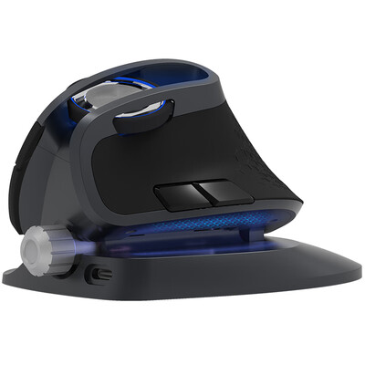 

Colorful DELUX M618X Wireless Mouse Office Laptop Ergonomic Vertical Laser Bluetooth 30Bluetooth 40Wireless 24G Three-mode Charging Vertical Mouse