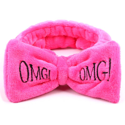 

Letter "OMG" Coral Fleece Soft Bow Headbands For Women Girls Cute Hair Holder Hairbands Hair Bands Headwear Hair Accessories