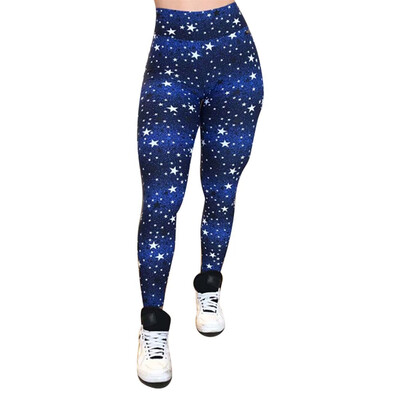 

Yeleo Trosetry Womens Christmas Snowflake Deer Cat Printed Pants Xmas Stretch Leggings