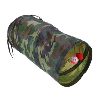 

Pet Cat Tunnel Funny Cat Kitten Play Toy Collapsible Play Toy With Two Ball