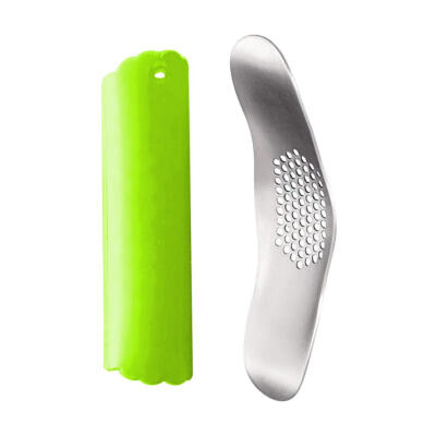 

Kitchen Gadgets Stainless Steel Garlic Press Crusher Peeler Cooking Tools