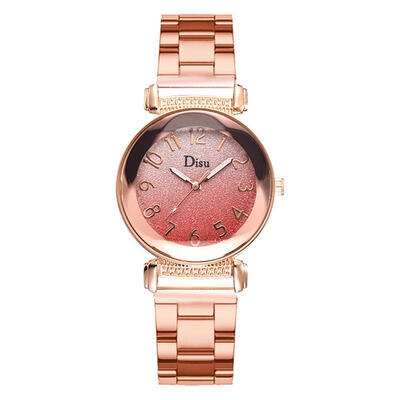 

Fashion Women Luxury Watch Rose Gold Stainless Steel Analog Quartz Wristwatch Ladies Female Luxurious Elegant Business Watches