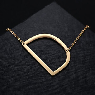 

Gold Color 26 Letter Alphabet Pendant Necklace Free combination Initial Charm Women Jewelry