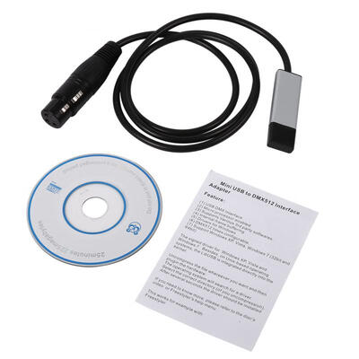

Greensen Mini USB to DMX Interface Adapter Controller DMX512 Computer Stage Lighting Controllers Dimmer