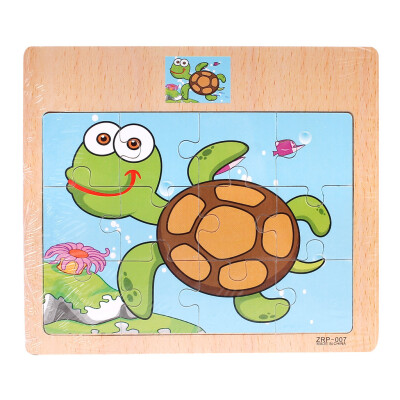 

Tailored Wooden Jigsaw Puzzle toy Children Cartoon Animal Traffic Learning Puzzle Toys