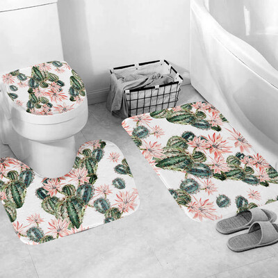 

Gobestart 3pcs Non-Slip Bath Mat Bathroom Kitchen Carpet Doormats Decor