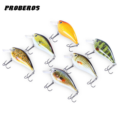 

Proberos 6pcs 6 Color Fishing Crankbait Tackle Hook Lure Bait