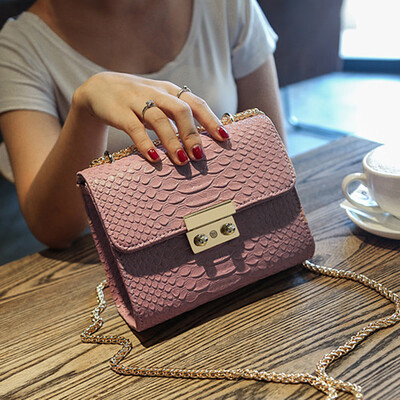 

Tailored Fashion Women Crocodile Grain Crossbody Bag Shoulder Bag Phone Coin Bag Black