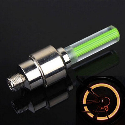 

2PCS bike light mountain road bike bicycle lights LEDS Tyre Tire Valve Caps Wheel spokes LED Light no battery