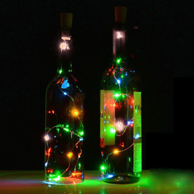 

〖Follure〗1PC 15M Solar Cork Wine Bottle Stopper Copper Wire String Lights Fairy Lamps