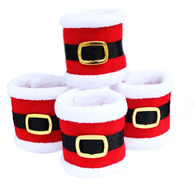 

Gobestart 4Pcs Christmas Napkin Rings Napkin Holder Party Banquet Dinner Table Decoration