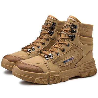 

Retro Martin boots mens high canvas casual British wind high to help the trend of wild tooling shoes