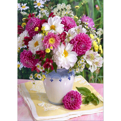 

Toponeto Embroidery Paintings Rhinestone Pasted DIY Diamond Painting Cross Stitch