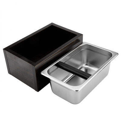 

Greensen Stainless Steel Coffee Knock Box with handle Coffee grounds Container Waste Bin