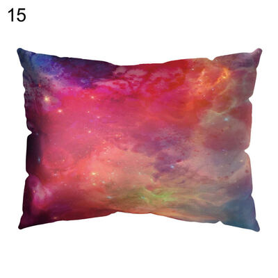 

Colorful Pigment Print Pillow Case Cushion Cover Removable Sofa Bed Cafe Decor