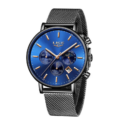 

LIGE 9894 Fashion Men Watch Top Brand Luxury Quartz Watch Men Casual Slim Dress Waterproof Sport Wristwatch Relogio Masculino