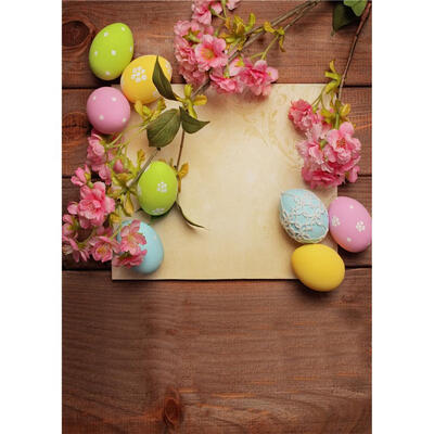 

Easter Eggs Photography Backdrops Video Art Fabric Party Photo Background