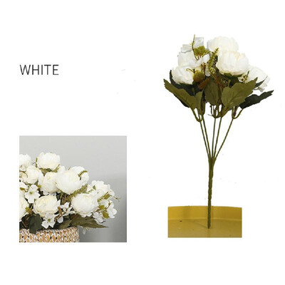 

Simulation flower bunch European five-head oil painting peony flower home decoration porch desktop fake flower
