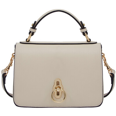 

Simple ladys handbag leather one shoulder inclined handbag