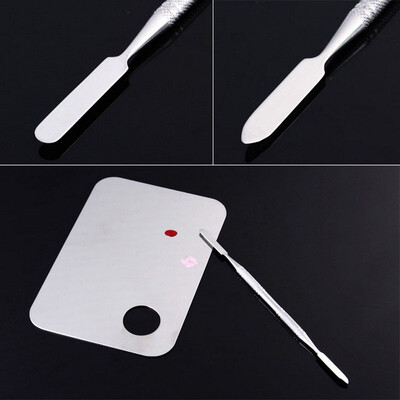 

〖Follure〗High Quality Pro Stainless Steel Cosmetic Makeup Palette Spatula Tool