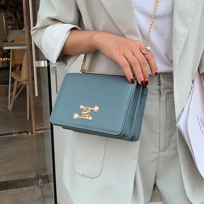 

Summer high-end bag female 2019 new wave Korean fashion casual wild chain single shoulder slung small square bag