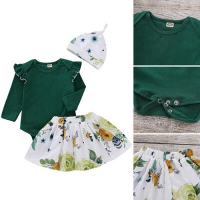 

Newborn Infant Baby Girl Floral Clothes Jumpsuit Romper Bodysuit Dress Outfit UK