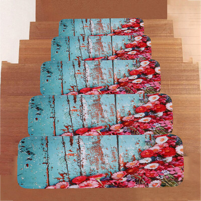 

Toponeto 1Set StepBasic Non-Slip Coral Fleece Resistant Carpet Stair Mat