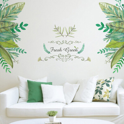 

〖Follure〗Fresh Green Garden Plant Skirting Board Wall Sticker Home Decoration Wall