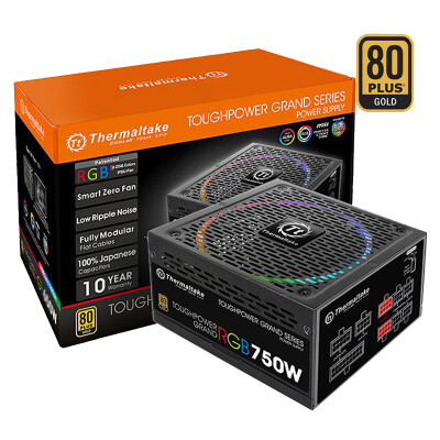 

Tt Thermaltake rated 750W TPG RGB 750W desktop computer mainframe chassis power supply linking motherboard 80PLUS gold full mode all-day capacitor