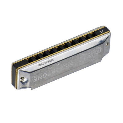 

Professional Key of Bb 10 Holes Blues Harmonica Mouthorgan Copper Harmonicas with Storage Box for Beginners Students