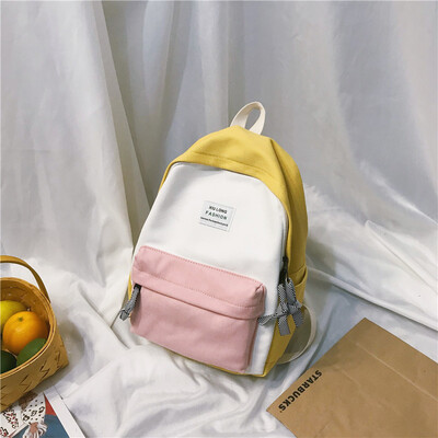 

Ins schoolbag female Korean version of high school students Chaobai campus collision color Sen Department ancient Japanese backpac
