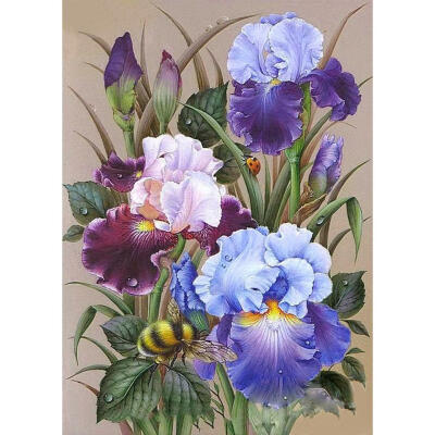 

5D DIY Full Drill Diamond Painting Flowers Cross Stitch Embroidery Mosaic