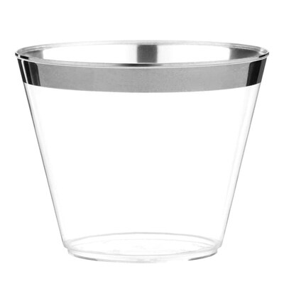 

18Pcs 270ml Disposable Plastic Champagne Red Wine Ice Cream Dessert Tasting Cup