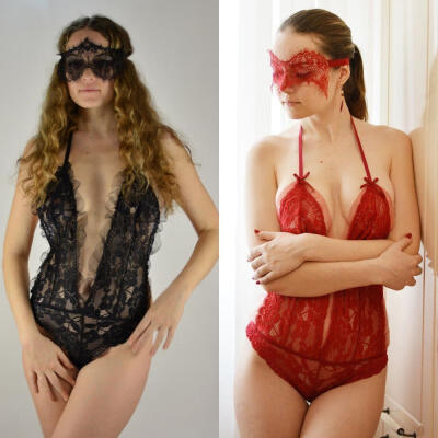 

Sexy Lingerie Sleepwear Lace Women&39s G-string Underwear Babydoll NightwearMask