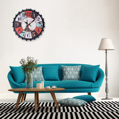 

Gobestart Vintage Style Non-Ticking Silent Antique Wall Clock for Home Kitchen Office