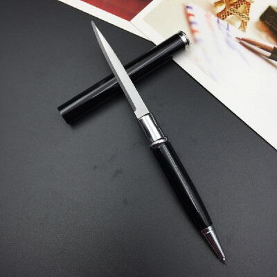 

2018 new tool knife ball pen multi-function letter opener metal pen self-defense metal advertising gift knife pen