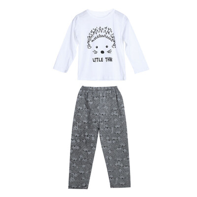 

2pcs Baby Kids Infant Hedgehog Print Long Sleeve Tops Pants Outfit Set