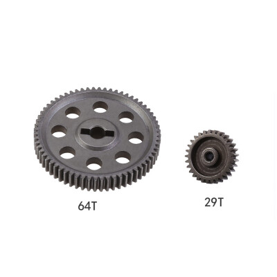 

Tailored 2PCS Differential Main Metal Spur Gear 64T 17T For HSP 110 RC Car