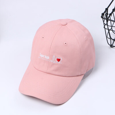 

Korean version of INS style duck tongue hat Street retro cornice hat men&women leisure embroidery love couple sunscreen hat