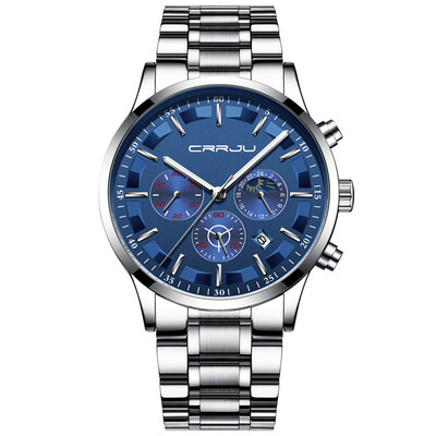 

Gobestart Luxury Mens Sports Watch Fashion Business Six Pin Multi Function Chronograph