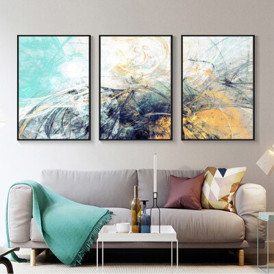 

Gobestart 3pcs Wall Mural Painting Sofa Background Wall Hanging 236×157Inch