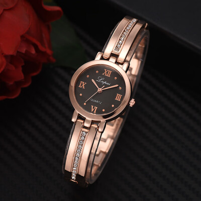 

Hot Sale Women Watches Rose Gold Dial Bracelet Temperament Ladies Quartz Wristwatch Clock Dress Gift Zegarki Damskie