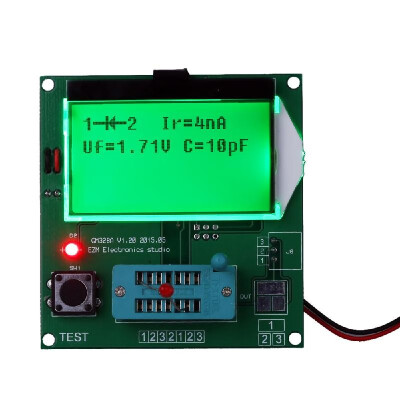 

12864 LCD GM328 Transistor Tester Diode Triode Capacitance ESR Meter MOSPNPNPN LCR Frequency Square Wave Generator