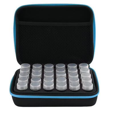 

30 Bottles Diamond Painting Charms Box Embroidery Tool Storage Hand Bag