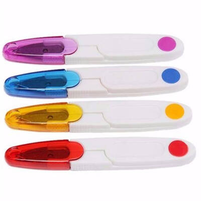 

Cross Stitch Scissors Craft Thread Cutter Plastic Handle Sewing Clothes Thread Embroidery Craft Clipper Random Color